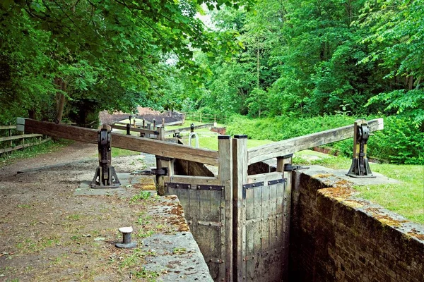 Thorpe Top Treble Lock Thorpe Salvin Rotherham South Yorkshire England — Stock fotografie