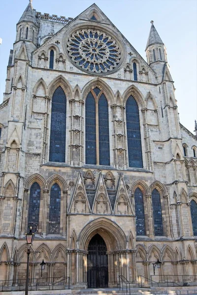 York Minster Είναι Μεγαλύτερος Μεσαιωνικός Γοτθικός Καθεδρικός Ναός Στη Βόρεια — Φωτογραφία Αρχείου