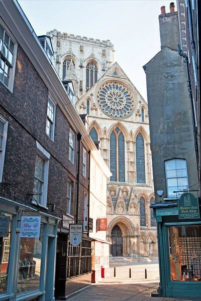 York Minster Più Grande Cattedrale Gotica Medievale Del Nord Europa — Foto Stock