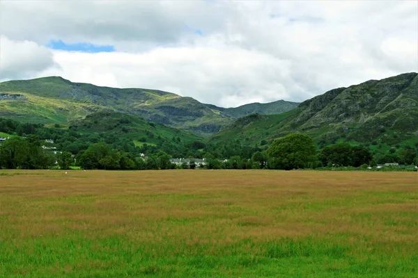 Coniston Een Prachtig Hoogtepunt Binnen Het Lake District Volledig Open — Stockfoto