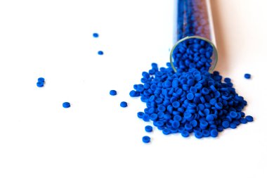 Plastik polimer granüllerin, polimer plastik, polimer p'nin yakın çekim