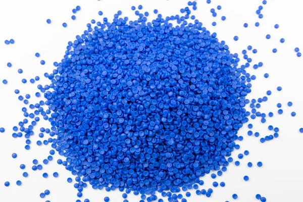 Blå Pall Polymer Isolerad Vit Bakgrund Polymer Plast — Stockfoto