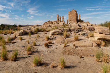 Sudan 'ın Nubian bölgesinde Mısır Soleb Tapınağı