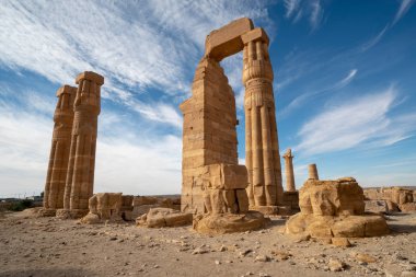 Sudan 'ın Nubian bölgesinde Mısır Soleb Tapınağı