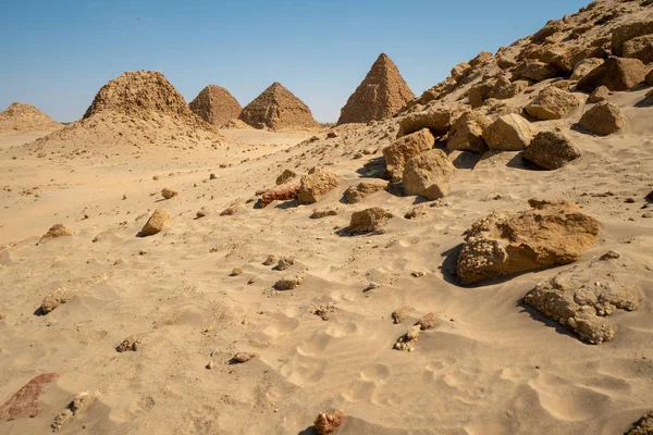 Νουβιανή Πυραμίδες Στο Σουδάν Nuri — Φωτογραφία Αρχείου