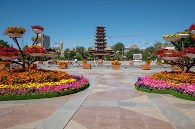 Zhangye, Çin 'deki Tahta Pagoda Tapınağı