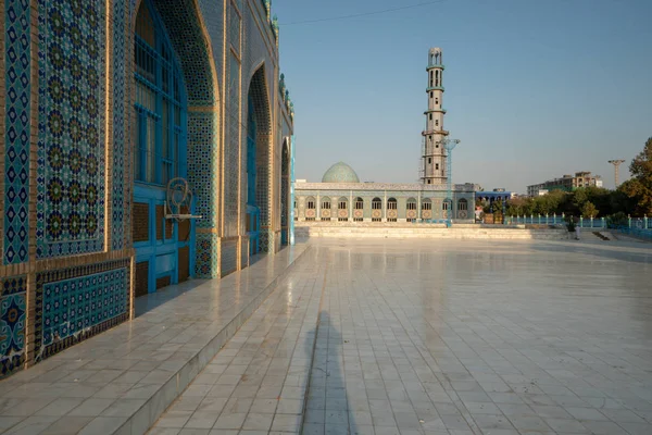 Blue Mosque Mazar Sharif Afghanistan Shrine Hazrat Ali — Stock Photo, Image