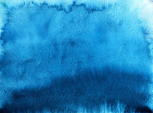 Texturizado Aquarela Fundo Azul — Fotografia de Stock