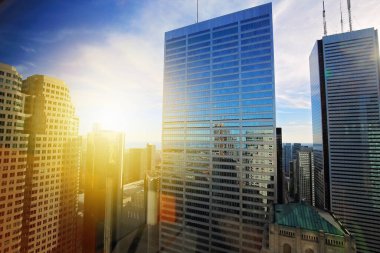 Toronto finans bölgesinin silüeti