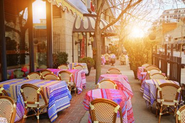 Toronto, Ontario 'daki sokak kafesi.
