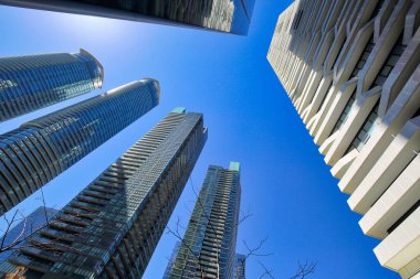 Toronto, manzaralı finans bölgesi silüeti