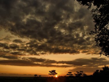 Bolivya, Rio Yakuma 'da Günbatımı