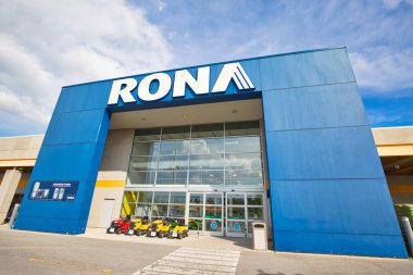 Hamilton, Kanada-19 Haziran 2019: Rona Home and Garden Renovation, Kanada 'nın önde gelen ev geliştirme şirketlerinden biri.