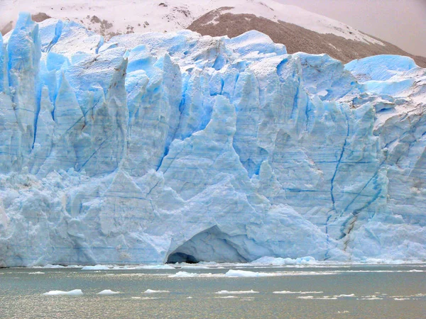 Grenzstein Perito Moreno Gletscher — Stockfoto
