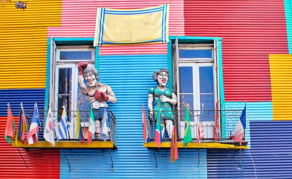 Buenos Aires Argentina Junio 2019 Coloridos Edificios Caminito Museo Callejero —  Fotos de Stock