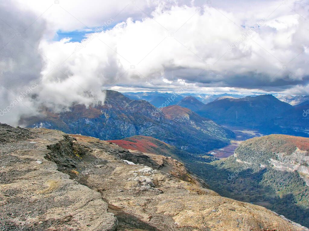 Scenic landscapes of Nahuel Huapi National Park close to Bariloche, Argentina