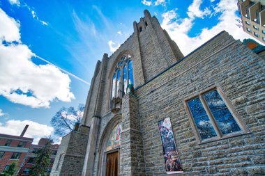 Toronto, Kanada-4 Nisan 2019: Glenview Presbyterian Kilisesi Toronto şehir merkezinde Yonge caddesinde yer almaktadır.