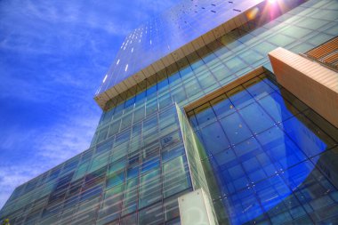 TORONTO, CANADA - 16 EKİM 2017: Toronto şehir merkezi sokakları 