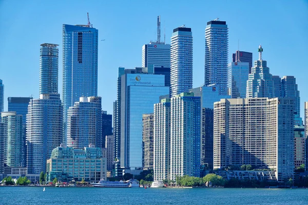 Toronto Ontario Canadá Junio 2018 Vista Del Horizonte Del Distrito —  Fotos de Stock