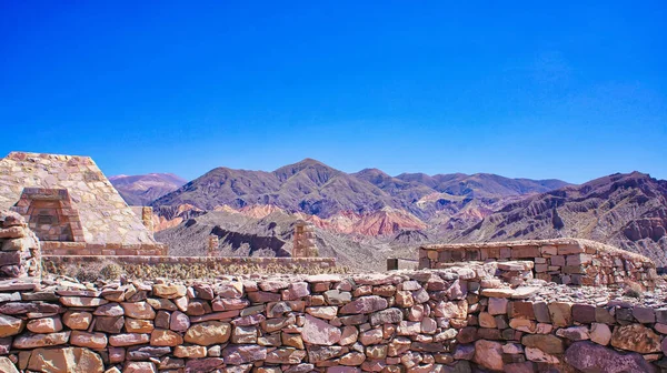 Tilcara Argentina Montañas Escénicas Ruinas Antiguas — Foto de Stock