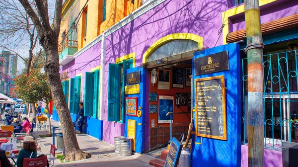 Buenos Aires Argentinië September 2017 Landmark Caminito District Met Kleurrijke — Stockfoto