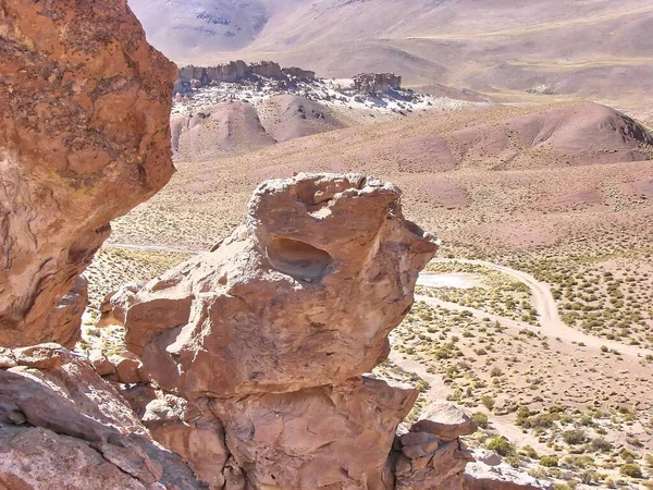 Bolivia Salar Uyuni Valle Del Rock Valle Roca Paisajes Vistas — Foto de Stock