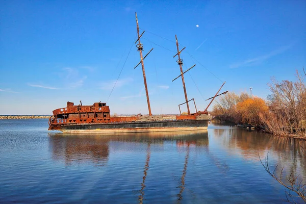 Grande Hermine Berühmtes Verlassenes Schiff Ontariosee Auf Dem Weg Den — Stockfoto