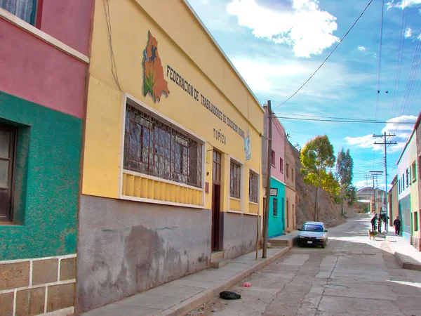 Bolívia Tupiza Maio 2016 Ruas Tupiza Centro Histórico — Fotografia de Stock