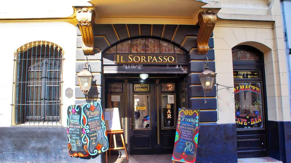 Buenos Aires Argentina Maj 2017 Restauranger Och Kaféer San Telmo — Stockfoto