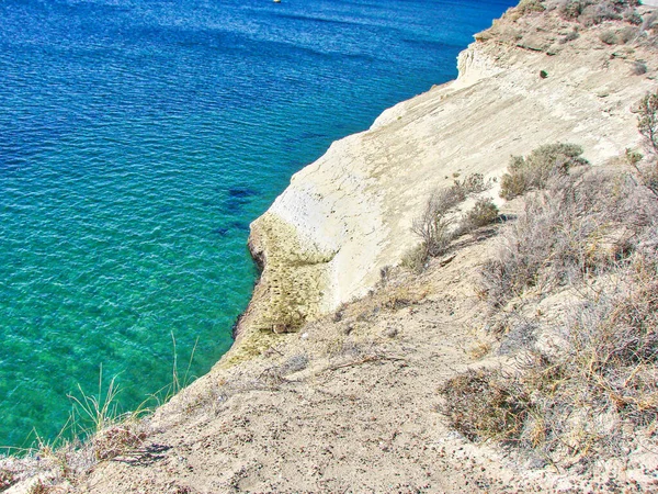 Γραφικά Τοπία Της Punta Loma Κοντά Στο Puerto Madryn Αργεντινή — Φωτογραφία Αρχείου