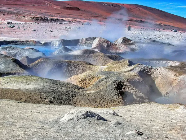 Βολιβία Salar Uyuni Sasnta Manana Geyser Γραφική Θέα Και Τοπία — Φωτογραφία Αρχείου