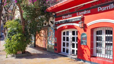 Buenos Aires, Arjantin-20 Mayıs 2017: San Telmo- Buenos Aires 'in en eski bölgesi