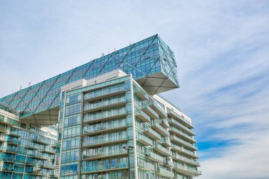 Toronto, Kanada-20 Haziran 2018: Toronto Ontario Gölü kıyısındaki tarihi konut