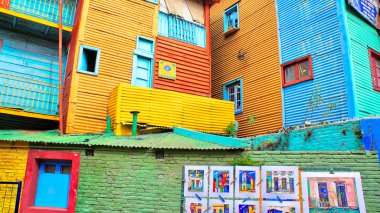 Buenos Aires, Arjantin 'in La Boca semtindeki renkli El Caminito mahallesi