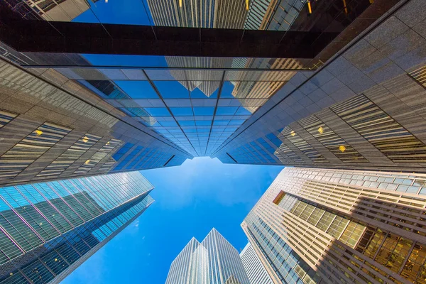 Sahne Toronto finans bölgesi silüeti ve modern mimari
