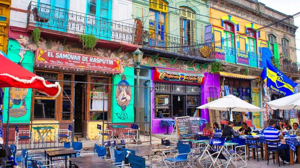 Buenos Aires Argentina Septiembre 2017 Landmark Caminito District Con Coloridas —  Fotos de Stock