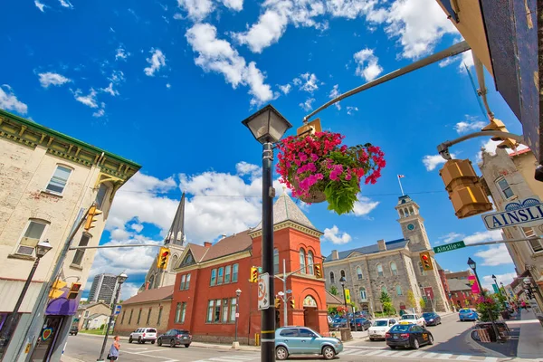 Cambridge Waterloo Kanada Srpna 2019 Historické Centrum Města Cambridge Waterloo — Stock fotografie