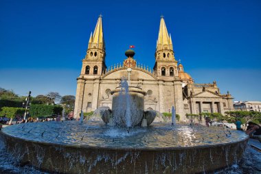 Guadalajara, Meksika-22 Nisan 2018: Guadalajara Katedrali (Meryem Ana 'nın Tahmini Katedrali), Meksika