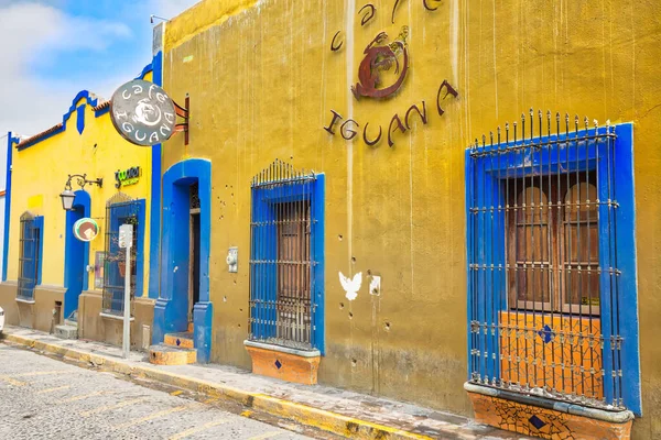 Monterrey Messico Dicembre 2018 Caffè Ristoranti Colorati Nel Centro Della — Foto Stock