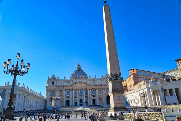 Róma Olaszország 2017 Április Szcenírozott Szent Péter Bazilika Rómában Vatikánváros — Stock Fotó