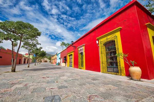 Oaxaca Escénicas Calles Ciudad Vieja Coloridos Edificios Coloniales Centro Histórico — Foto de Stock