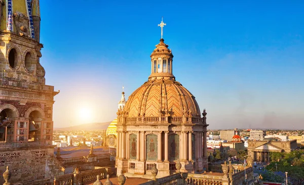 Wahrzeichen Guadalajara Central Cathedral Kathedrale Mariä Himmelfahrt Historischen Stadtzentrum — Stockfoto