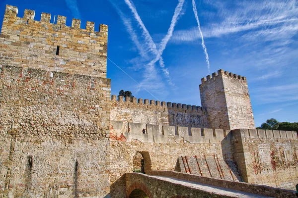 Lisboa Castillo San Jorge Escénico — Foto de Stock
