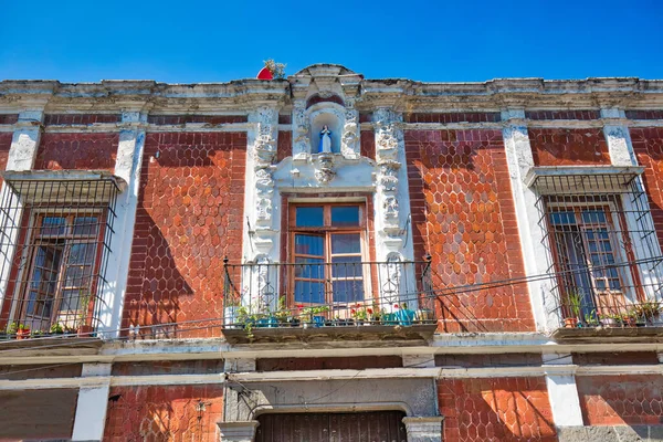 Ruas Coloridas Puebla Centro Histórico Zocalo — Fotografia de Stock