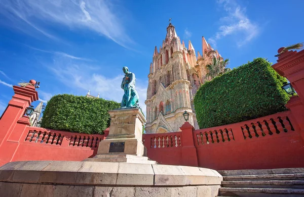 Landmark Parroquia San Miguel Arcangel Catedral Centro Histórico Ciudad San — Foto de Stock