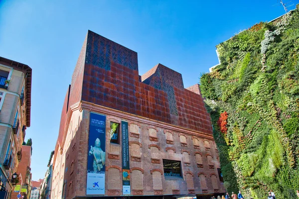 Madrid España Octubre 2018 Edificio Landmark Caixa Forum — Foto de Stock