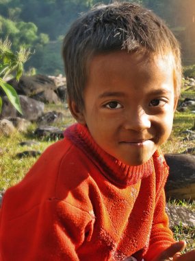 Katmandu, Nepal 'deki çocuk