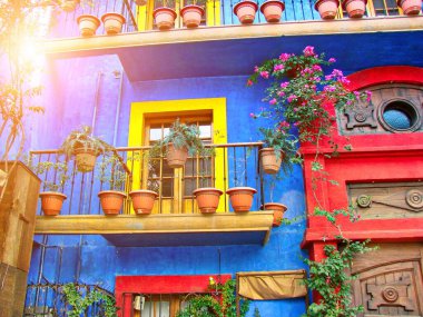 Şehrin merkezindeki Monterrey caddeleri, Barrio Antiguo
