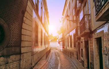 Lizbon, güzel Alfama sokakları