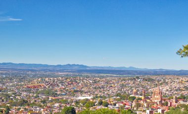 San Miguel de Allende 'nin panoramik manzarası